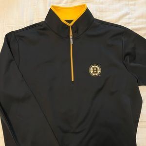 NEW Boston Bruins quarter zip. size XL